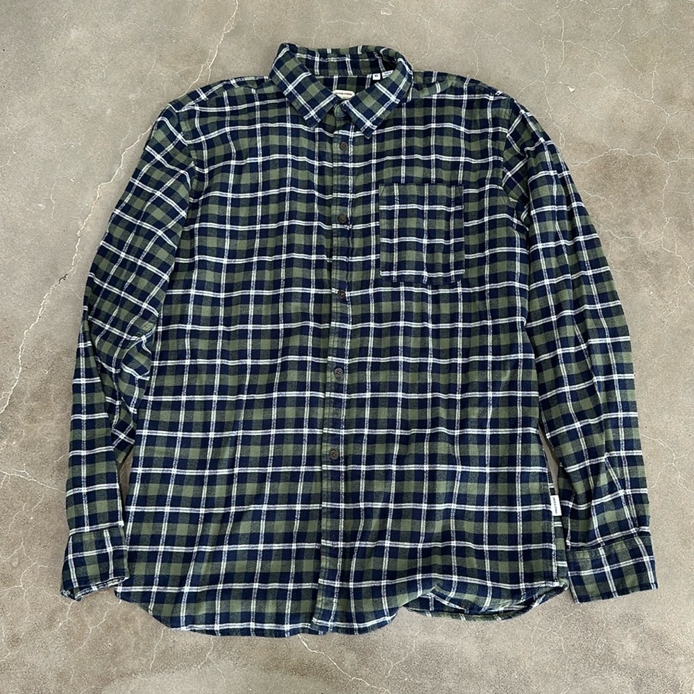 Plaid button down shirt